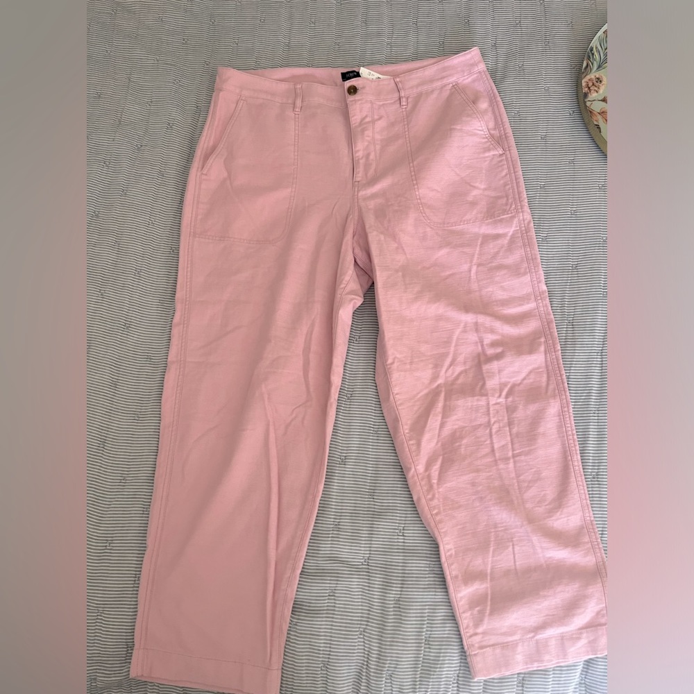 Jcrew pink chino pants